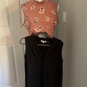 Calvin Klein Floral Crop Top - Pink and White